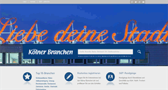 Desktop Screenshot of koelnerbranchen.de
