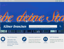 Tablet Screenshot of koelnerbranchen.de